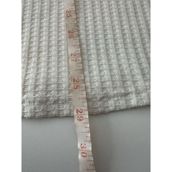 Chaser Top Women XXL Beige Long Sleeve Waffle Knit Cozy Blouse Stretch Classic - Picture 11 of 11